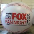 Giant baseball advertising balloon